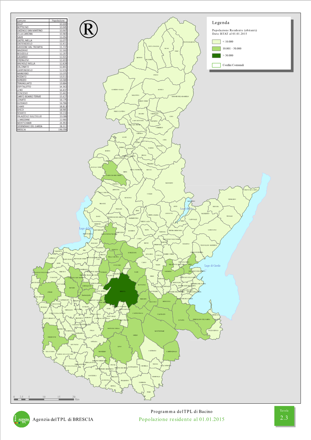 Popolazione Residente Al 01.01.2015 2.3