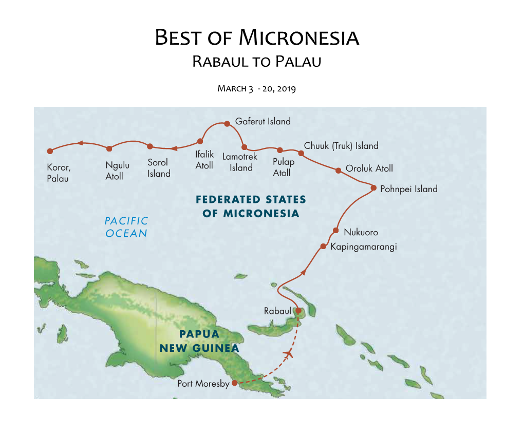 Best of Micronesia: Rabaul to Palau Field Report