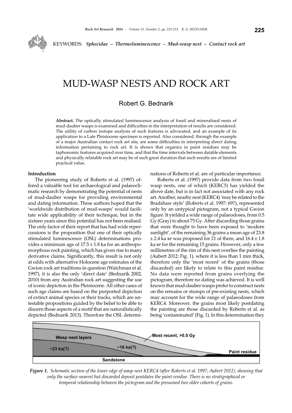 Mud-Wasp Nests and Rock Art