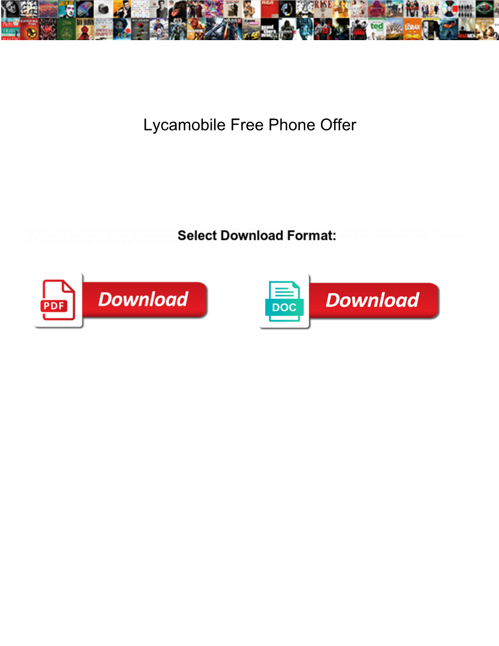 Lycamobile Free Phone Offer