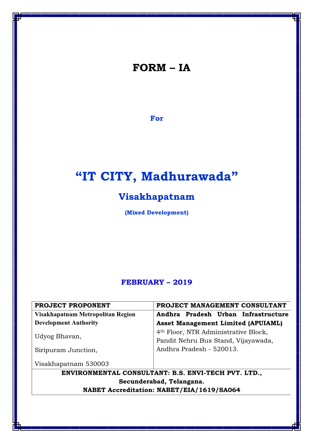 “IT CITY, Madhurawada” Visakhapatnam