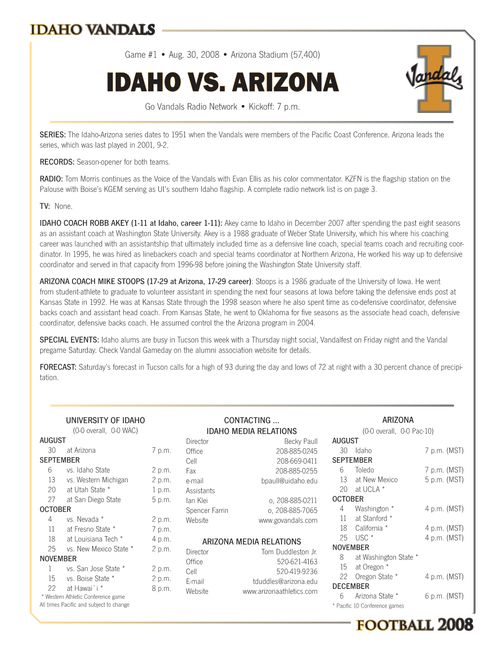 Idaho Vs. Arizona