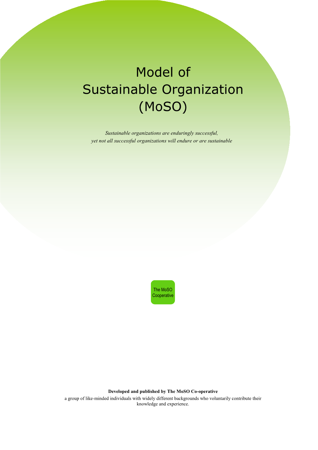Download Model of Sustainable Organization (Moso)
