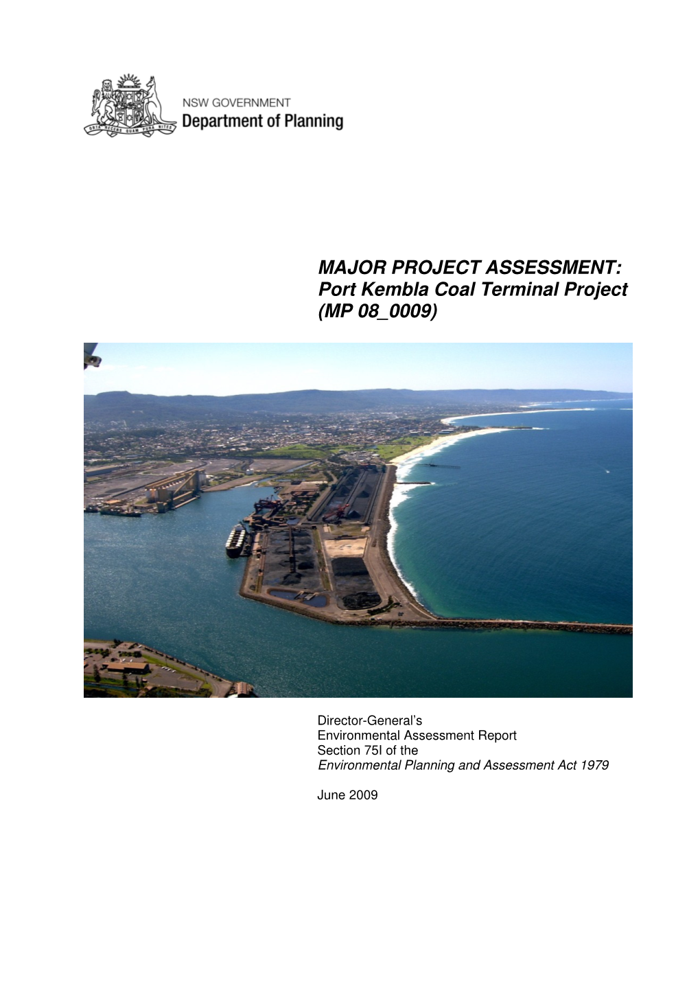 Port Kembla Coal Terminal Project (MP 08 0009)
