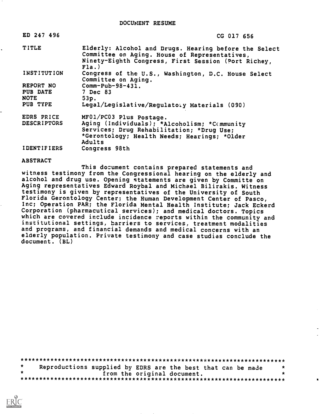 Document Resume Ed 247 496 Cg 017 656 Title