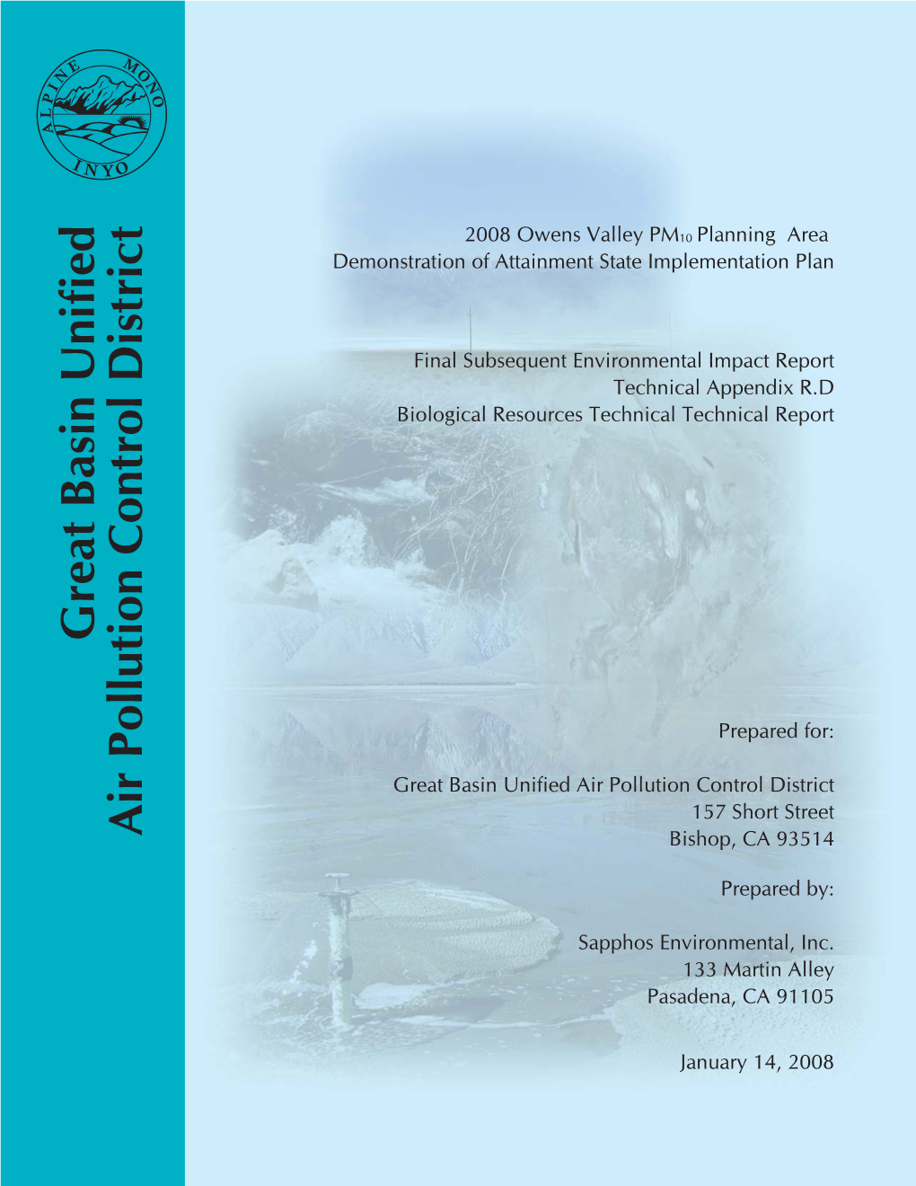 Technical Appendix R.D Biological Resources Technical Report