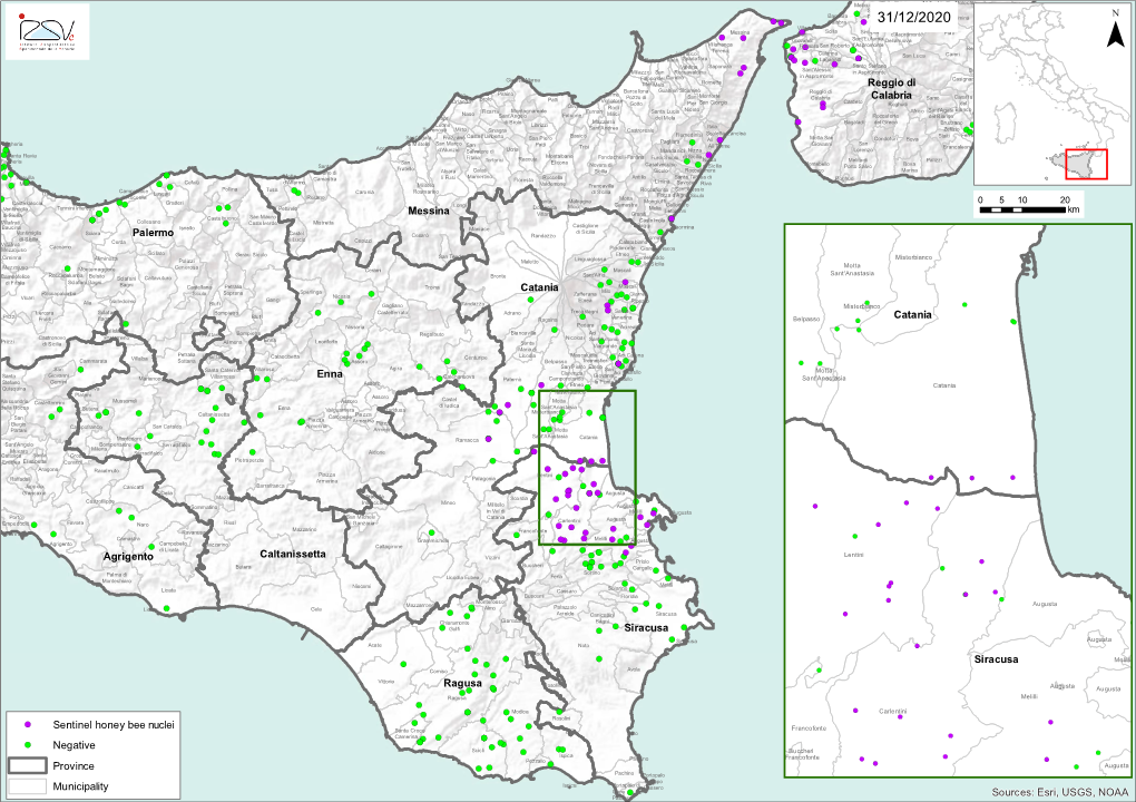 Esri, USGS, NOAA Catania Siracu