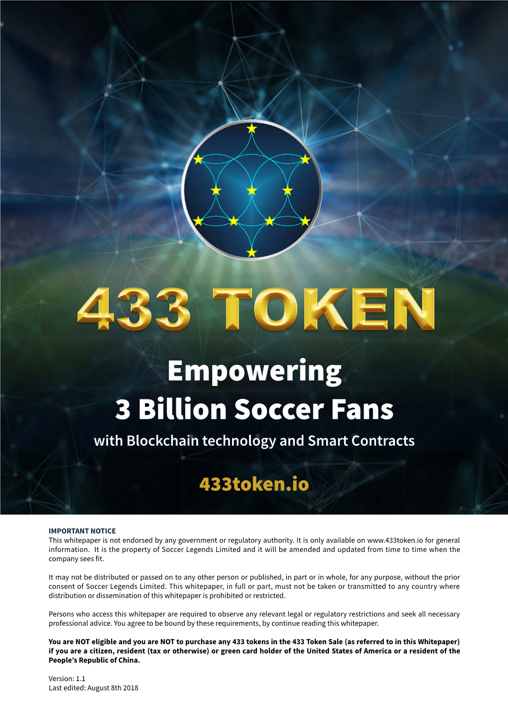 Empowering 3 Billion Soccer Fans with Blockchain Technology and Smart Contracts