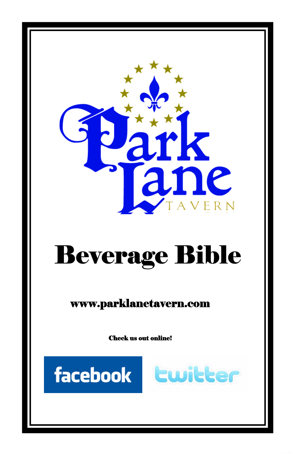 Menupro Fredericksburg Beverage Bible