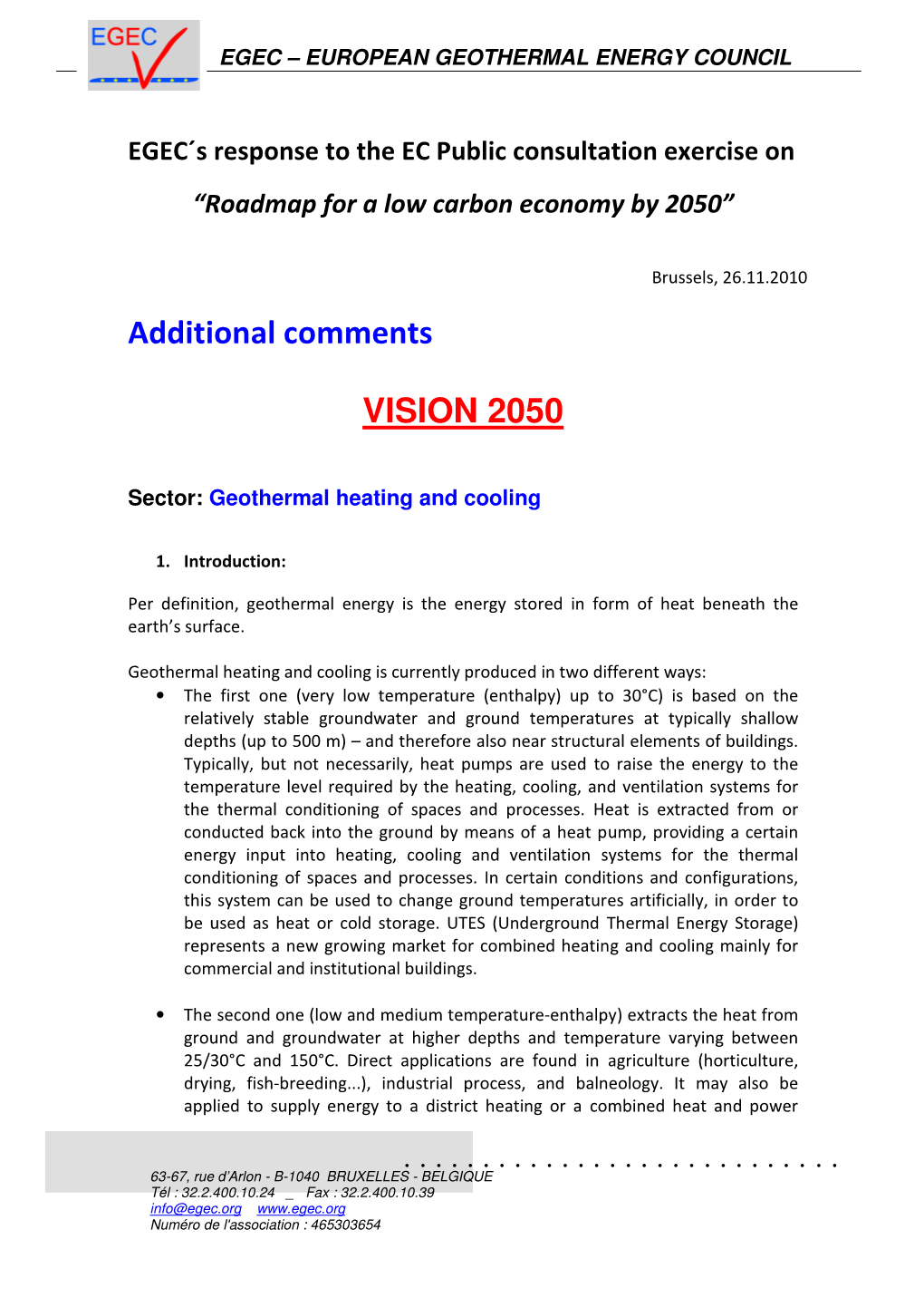 European Geothermal Energy Council