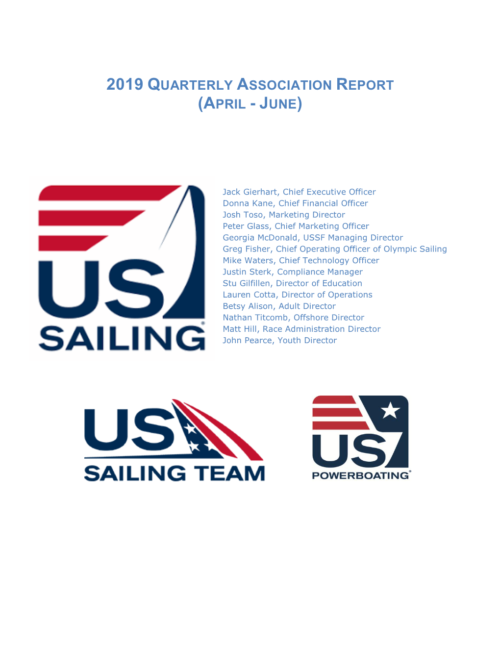 2019 Quarterly Association Report (April - June)