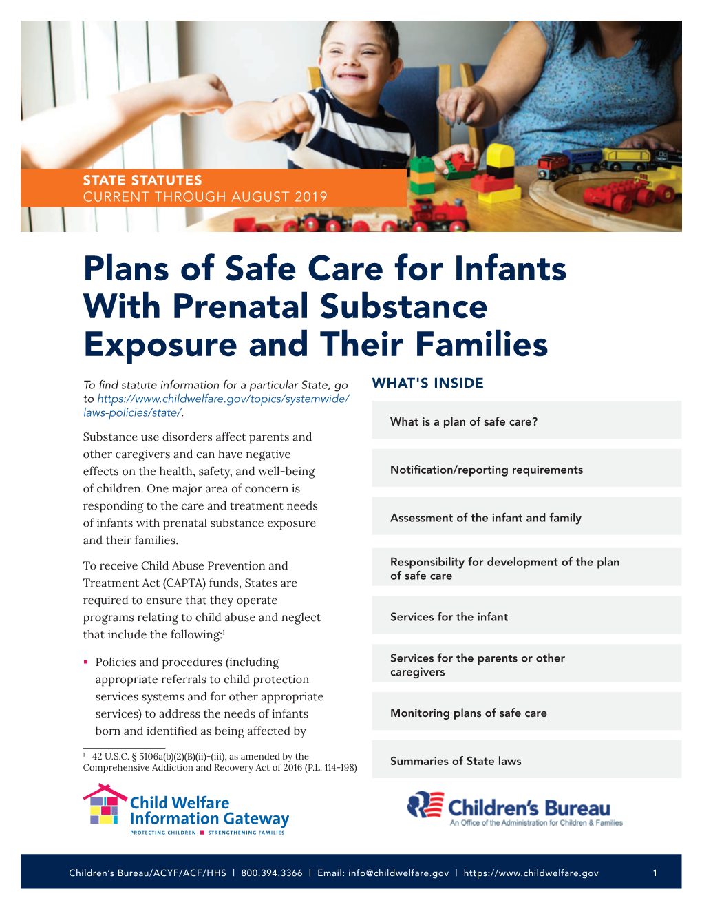 Plans of Safe Care for Infants With