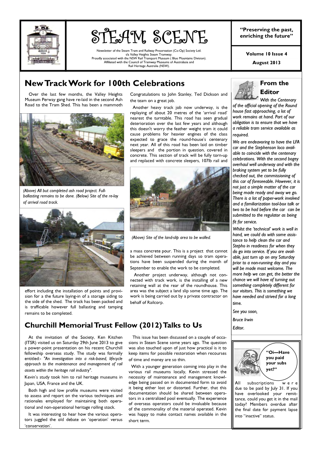 Volume 10 Issue 4 Proudly Associated with the NSW Rail Transport Museum ( Blue Mountains Division)