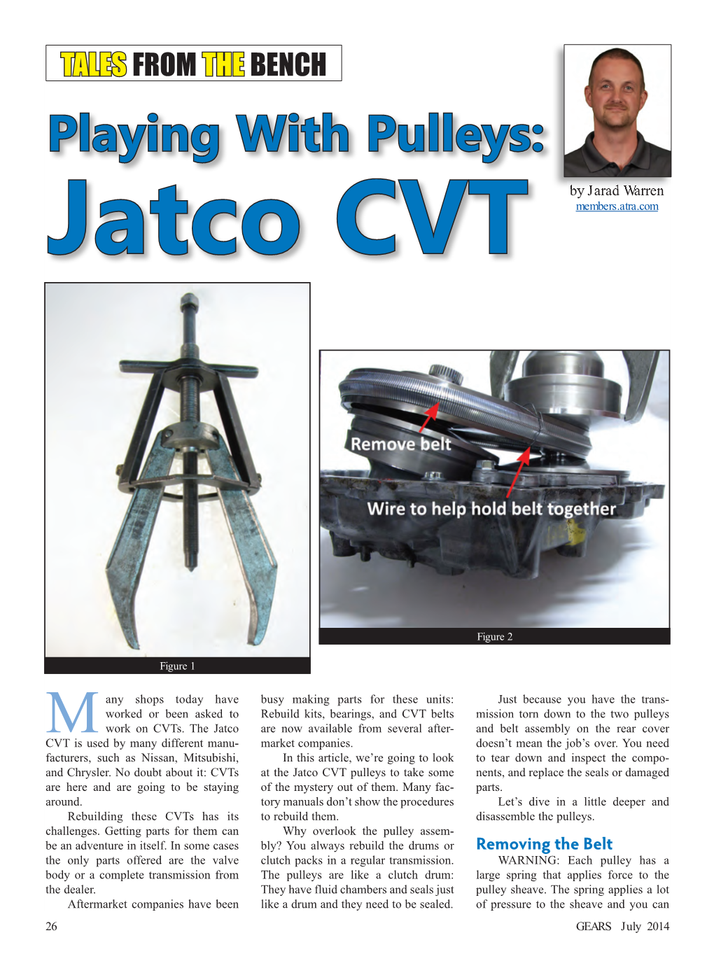 Jatco CVT TALES from the BENCH Playing with Pulleys