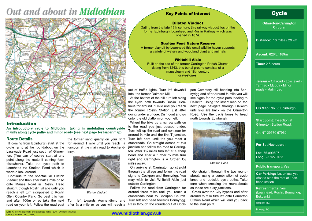 Gilmerton-Carrington Circular Cycle, PDF 3.63 MB Download