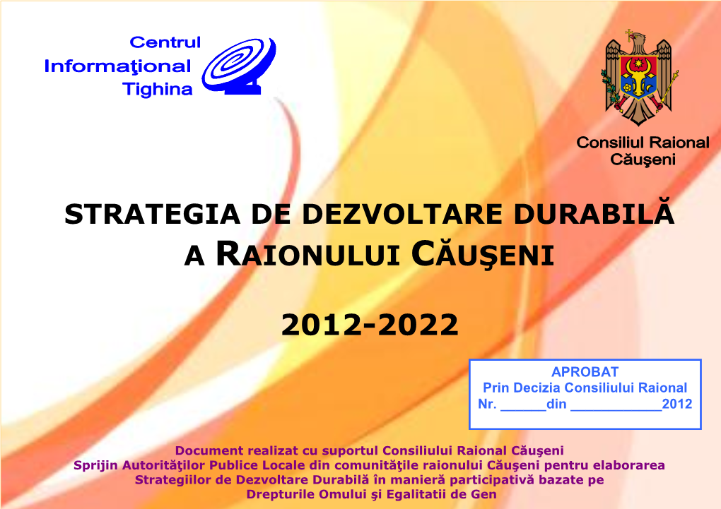 Strategia De Dezvoltare Durabilă a Raionului Căuşeni