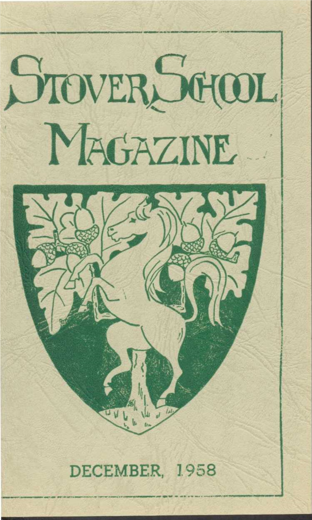 Stover School Magazine 1958