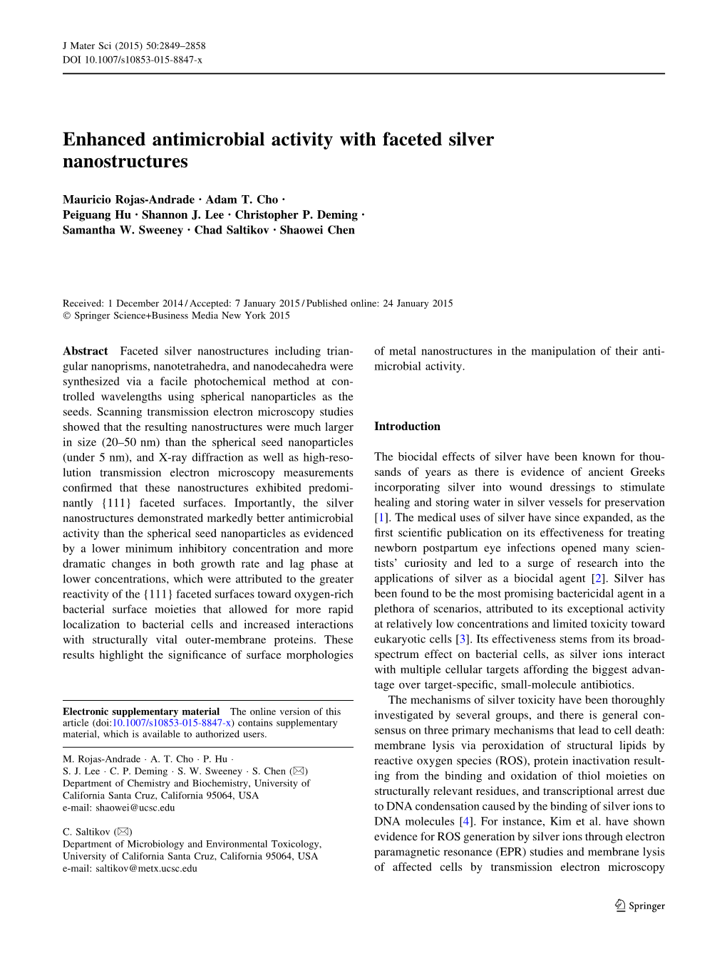 Enhanced Antimicrobial Activity with Faceted Silver Nanostructures