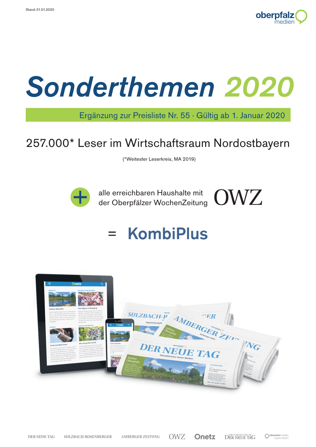 Sonderthemen 2020 Ergänzung Zur Preisliste Nr