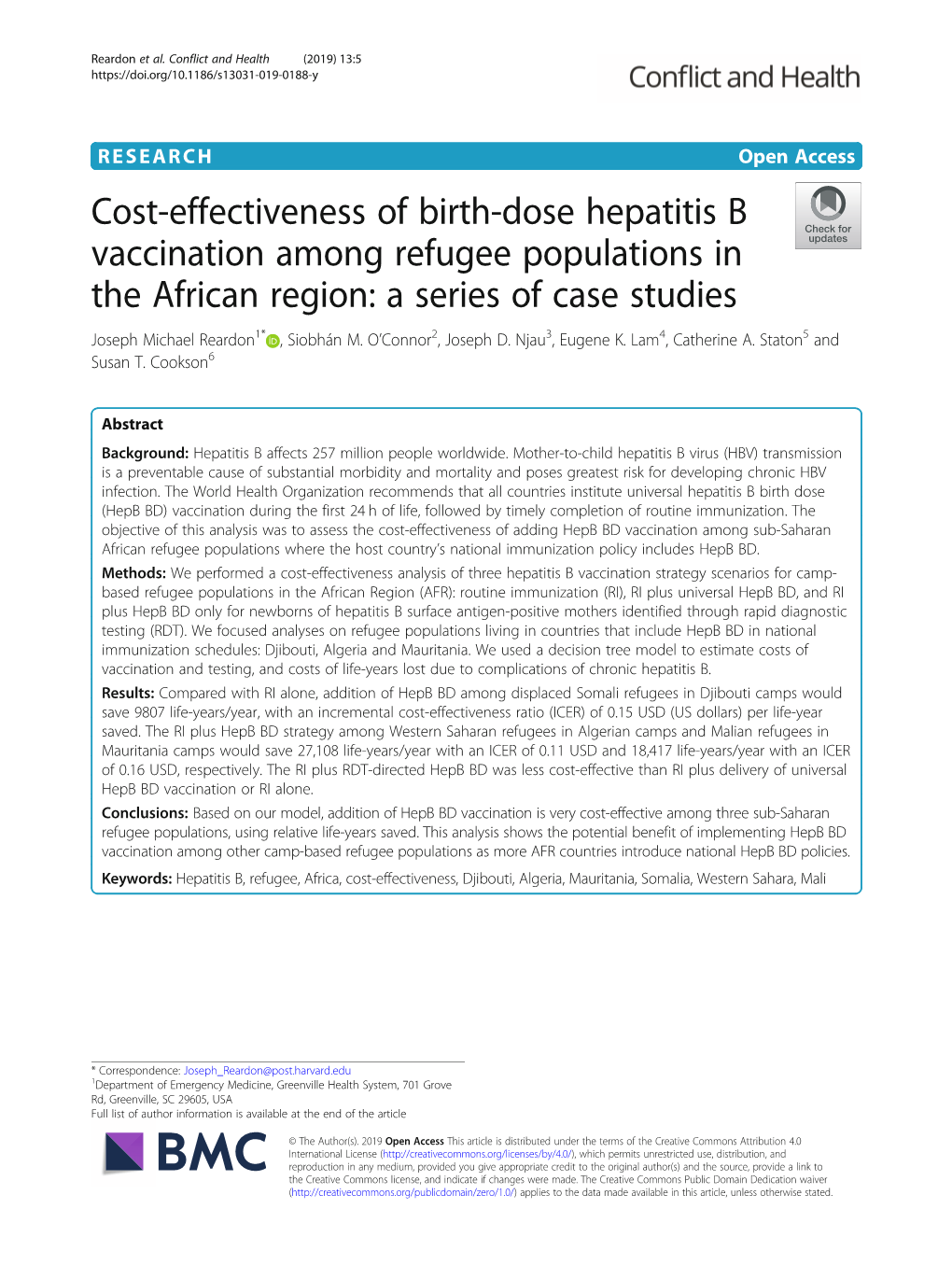 Cost-Effectiveness of Birth-Dose Hepatitis B Vaccination Among