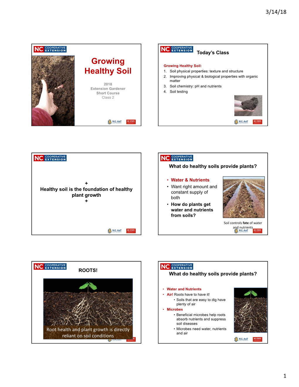 Growing Healthy Soil: Healthy Soil 1