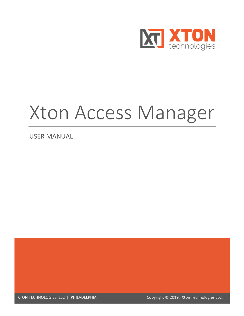 Xton Access Manager User Manual