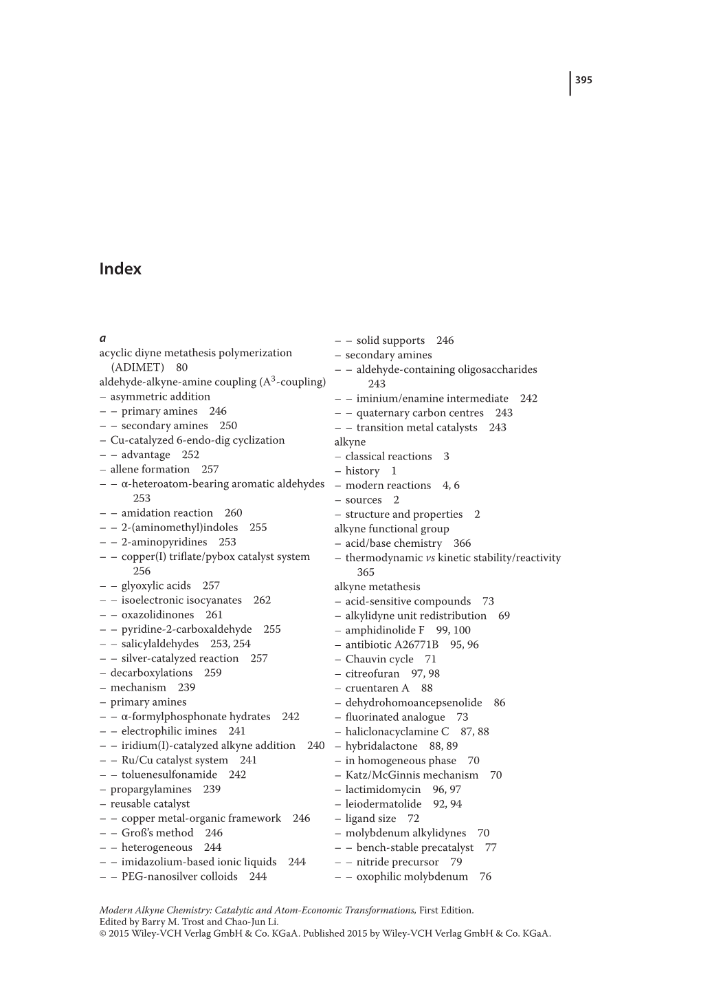 80 Aldehyde-Alkyne-Amine Coupling