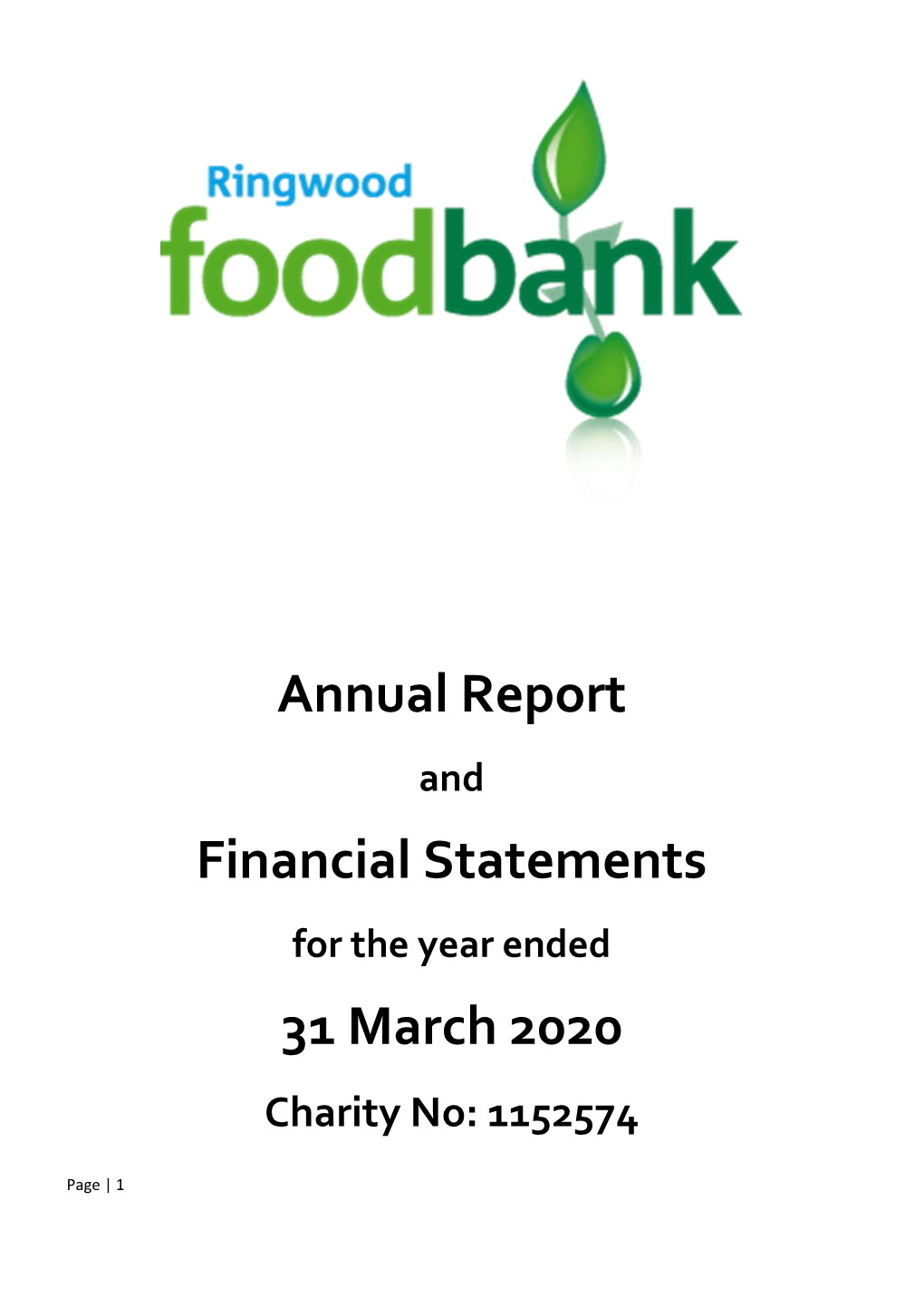 Annual Report Financial Statements 31 March 2020