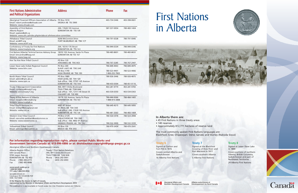 First Nations in Alberta