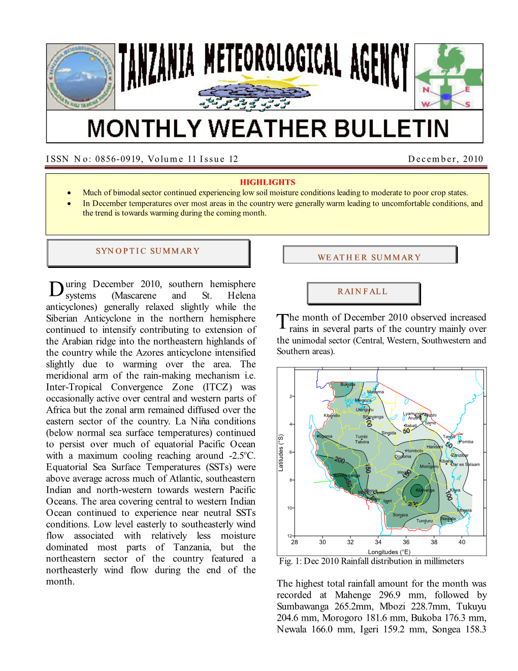 Uring December 2010, Southern Hemisphere Systems (Mascarene