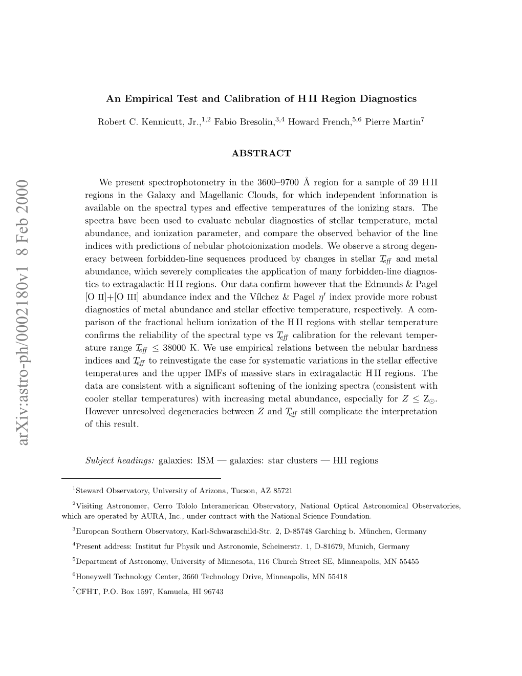 An Empirical Test and Calibration of H II Region Diagnostics