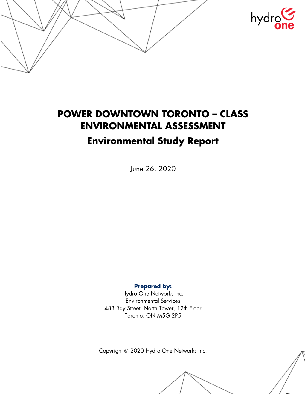 Environmental Study Report