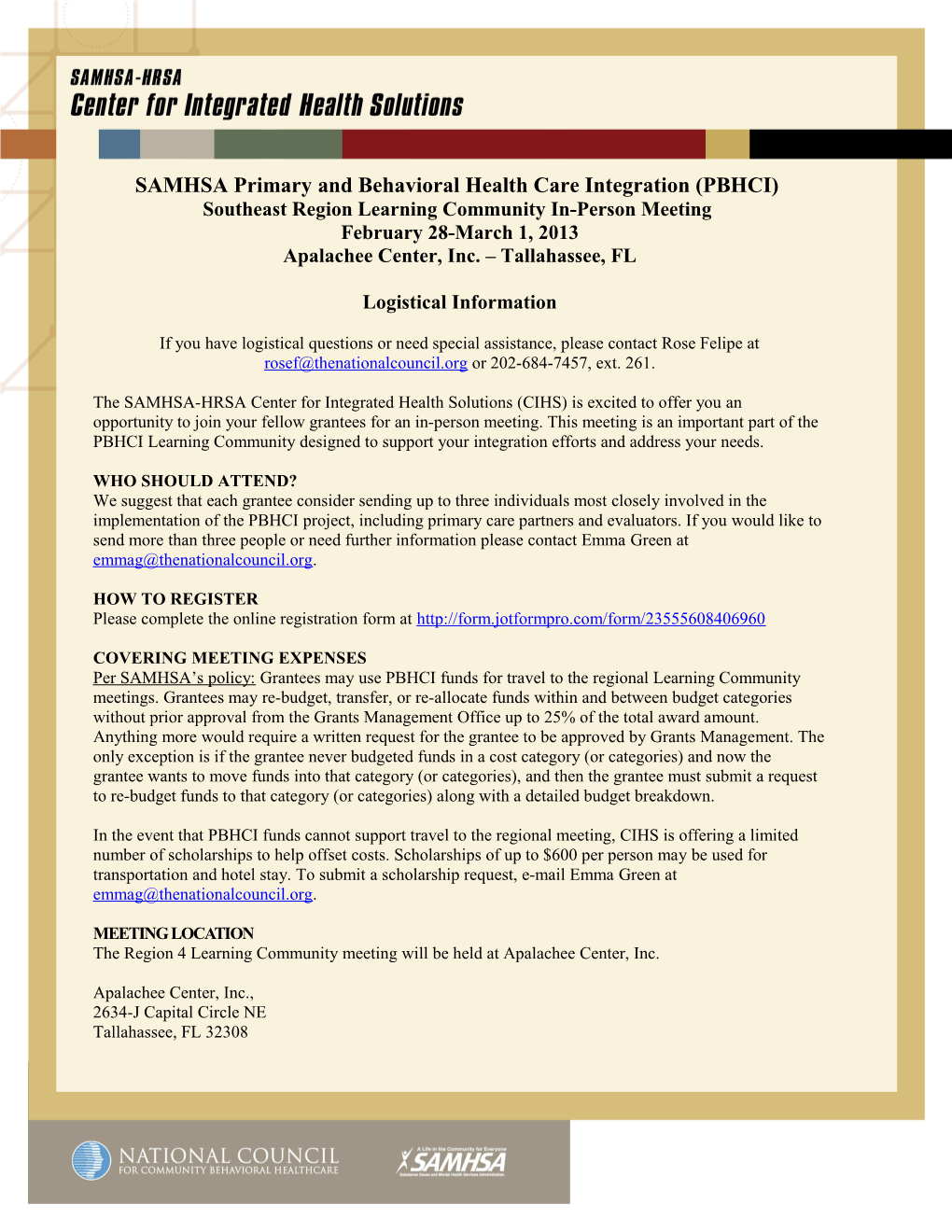 SAMHSA Primary and Behavioral Health Care Integration (PBHCI)