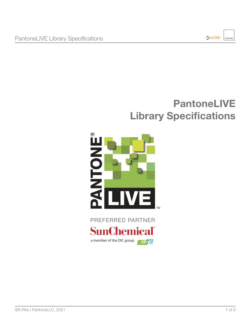 Pantonelive Library Specifications