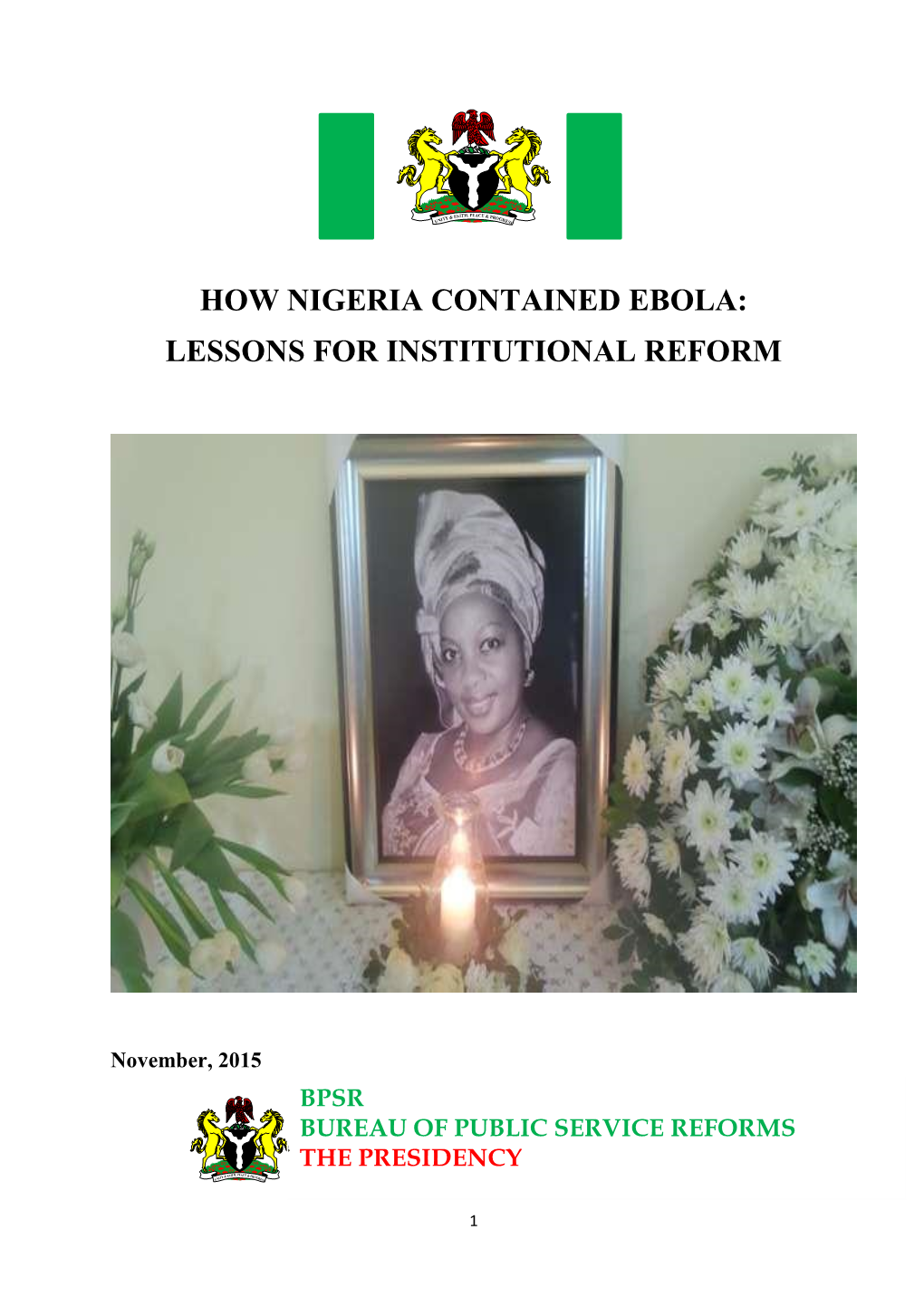 How Nigeria Contained Ebola: Lessons for Institutional Reform