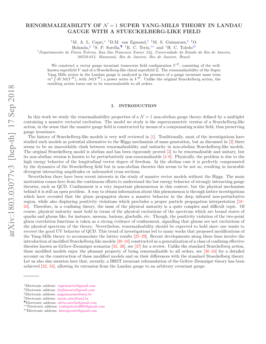 Renormalizability of $\Mathcal {N}= 1$ Super Yang-Mills Theory In