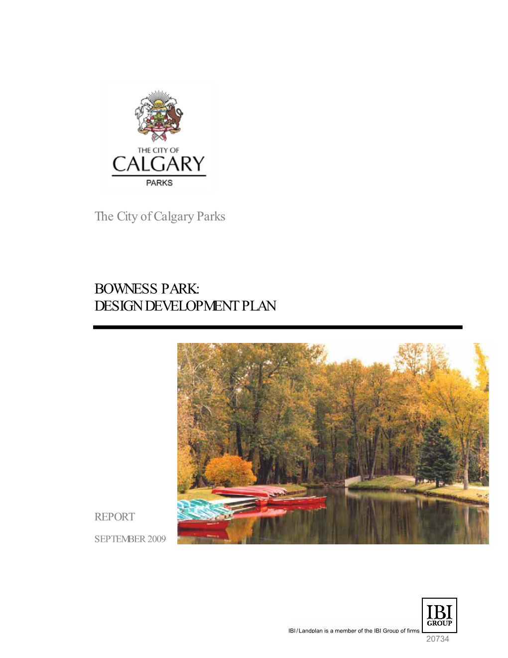 Bowness Park: Design Development Plan