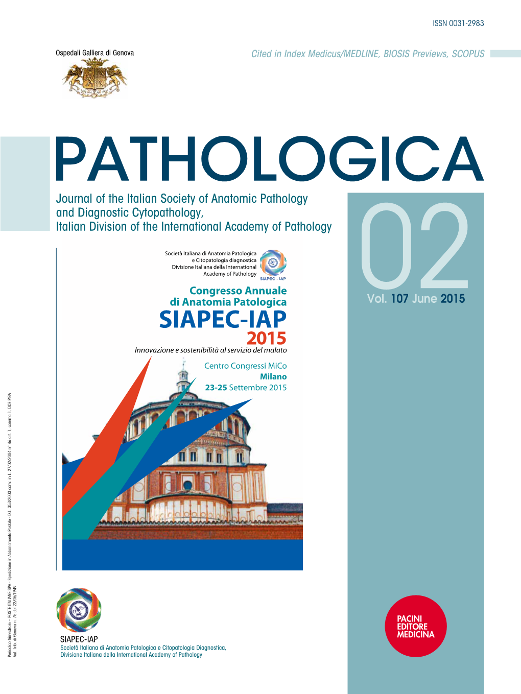 SIAPEC-IAP 2015 Congresso Annuale Il Team Roche Ti Aspetta Allo Stand! Di Anatomia Patologica 02Vol
