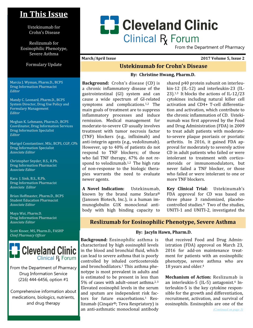 Clinical Rx Forum Volume 5 Issue 2