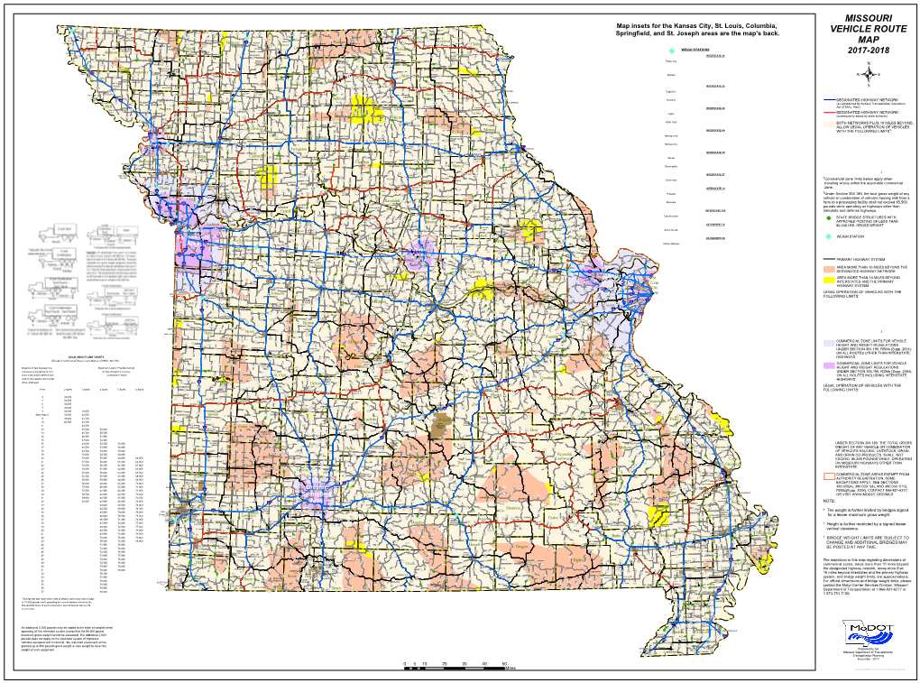 2018 Missouri Vehicle Route