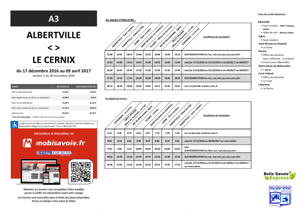 ALBERTVILLE &lt; &gt; LE CERNIX