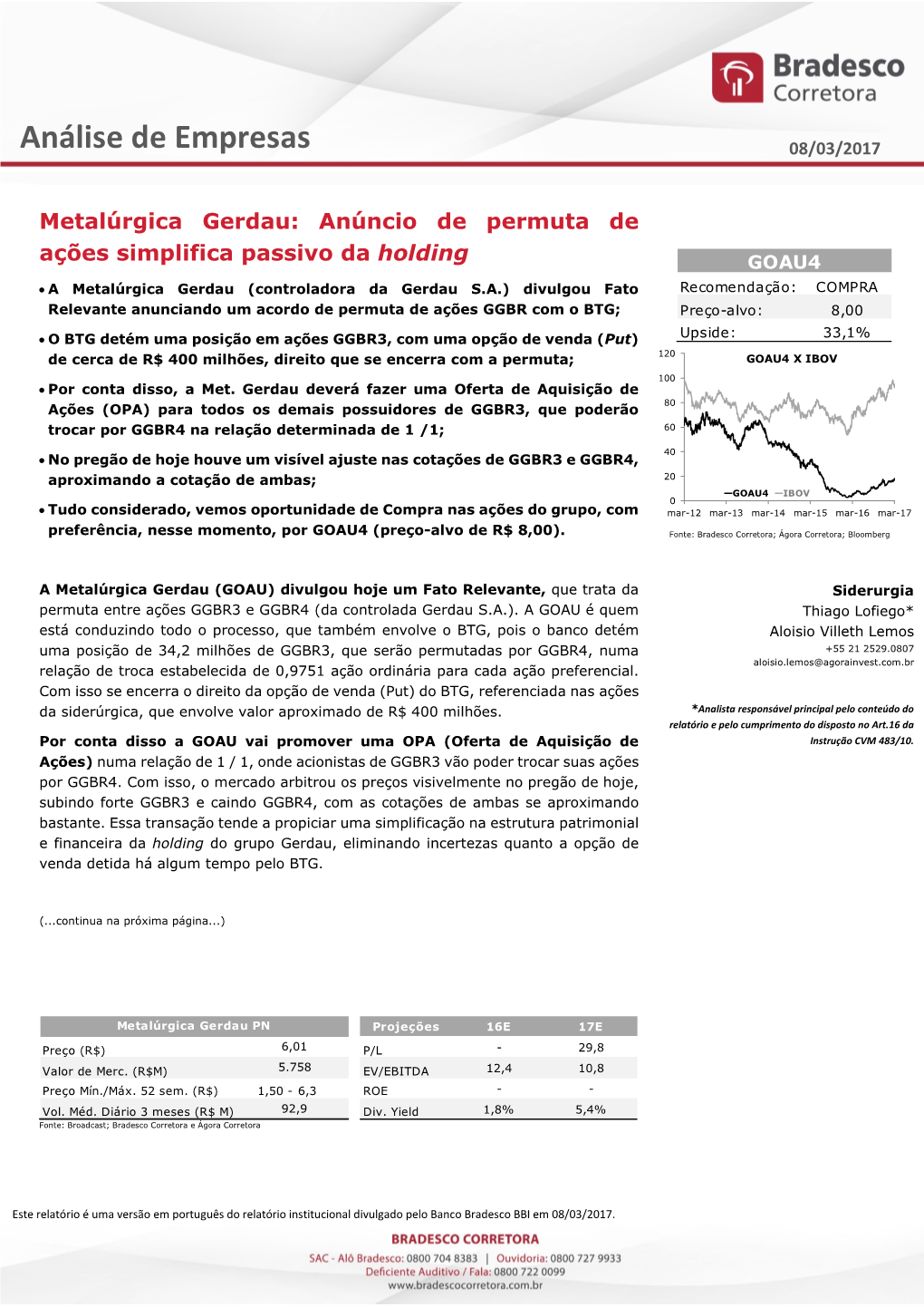 Análise De Empresas 08/03/2017