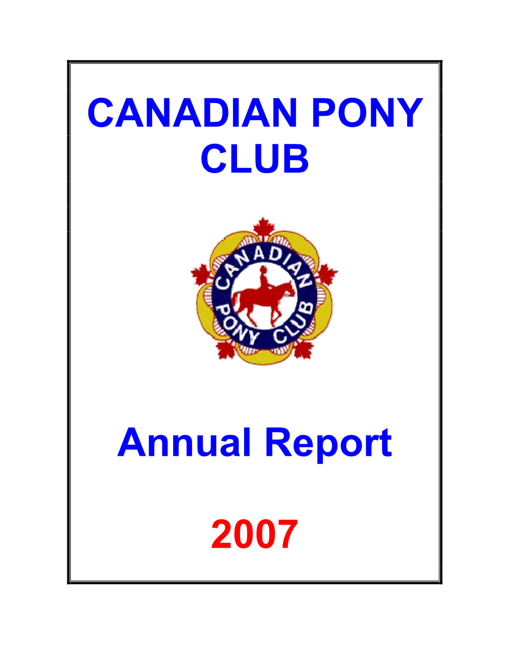 2007 Annual Report