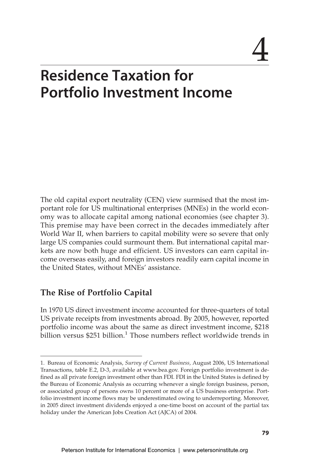 US Taxation of Foreign Income Preview Chapter 4: Residence