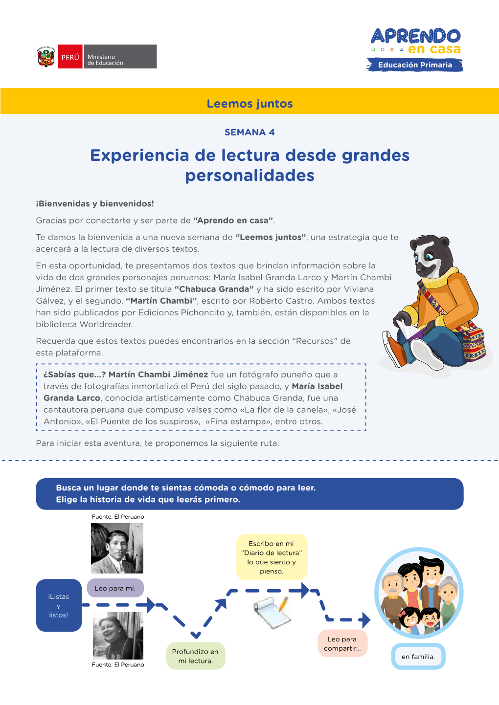 Experiencia De Lectura Desde Grandes Personalidades