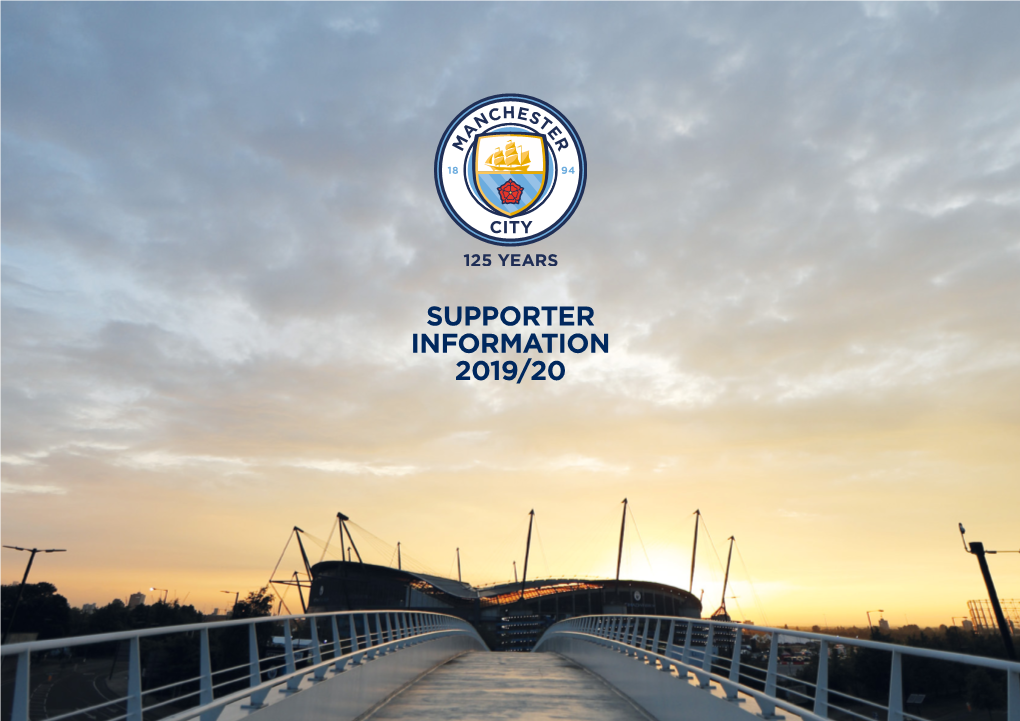 Supporter Information 2019/20