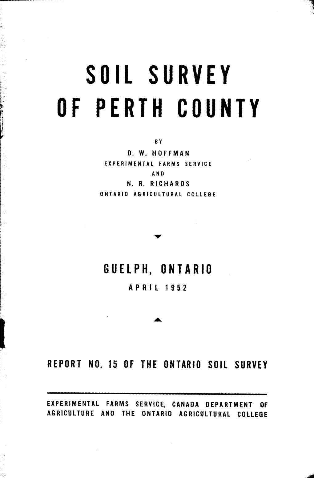 Soil Survey of Perth County by D