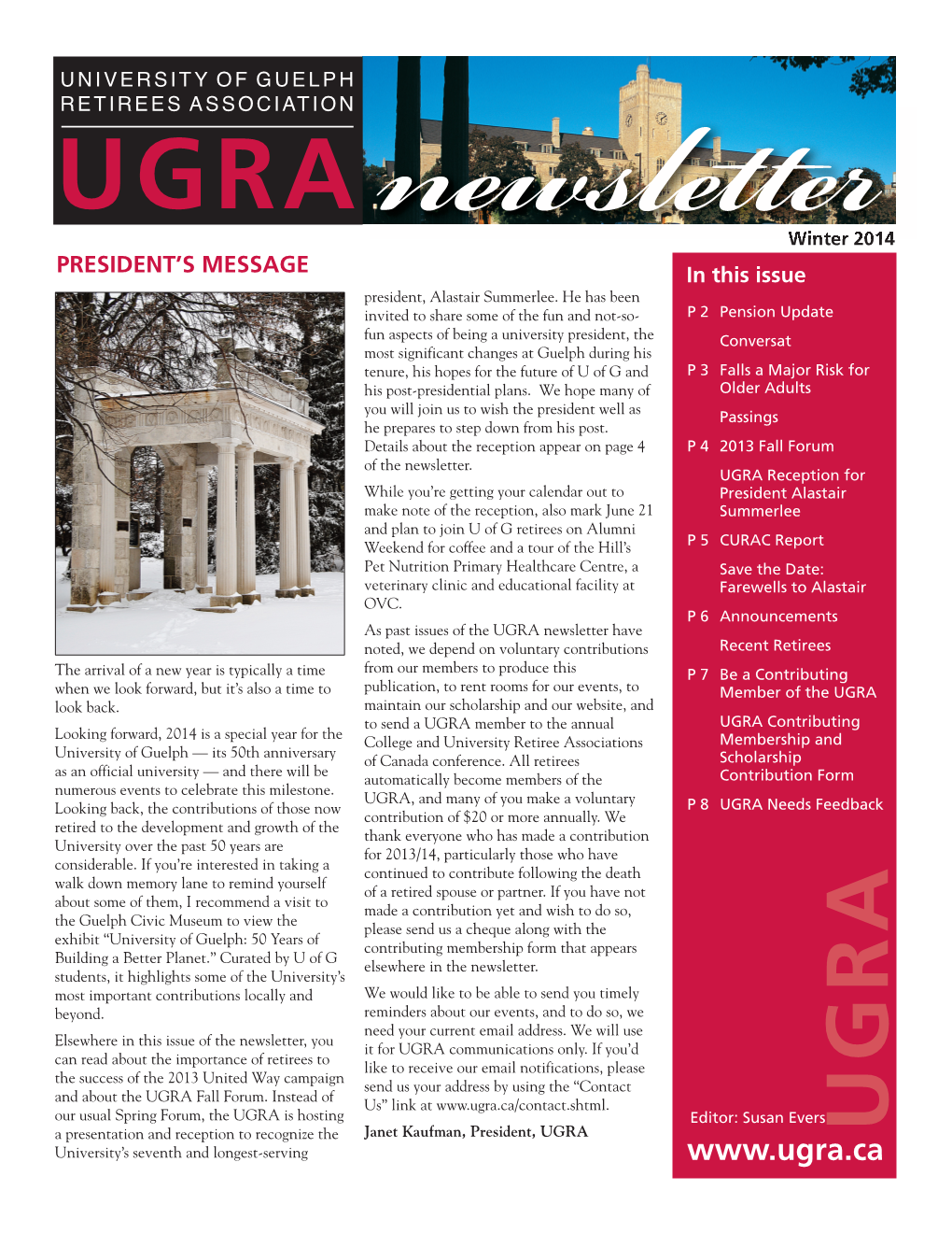 UGSA Newsletter Nov 08