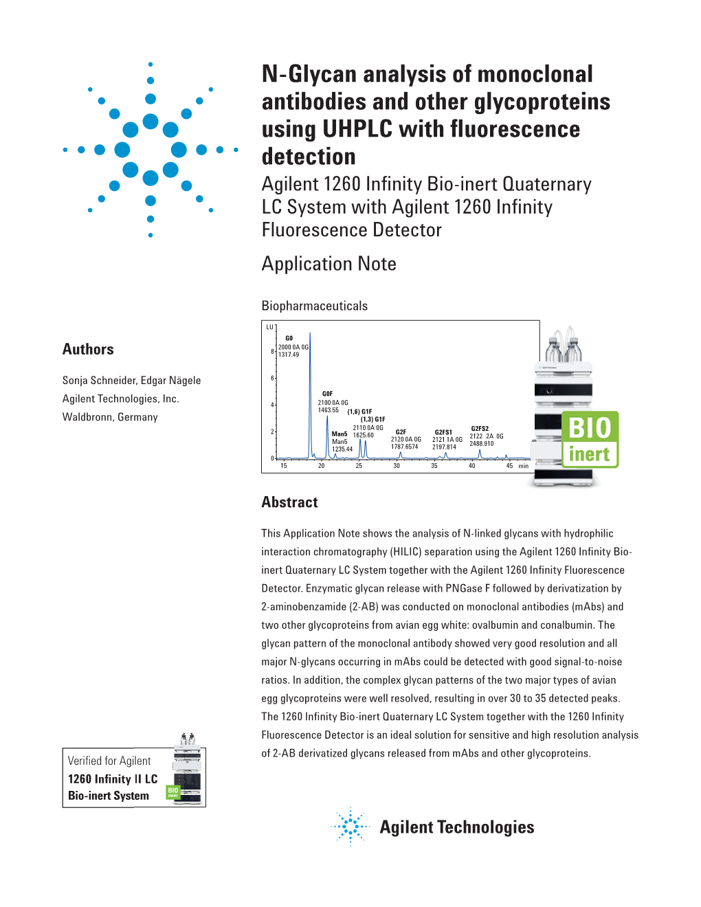 N-Glycan Analysis of Monoclonal Antibodies and Other Glycoproteins