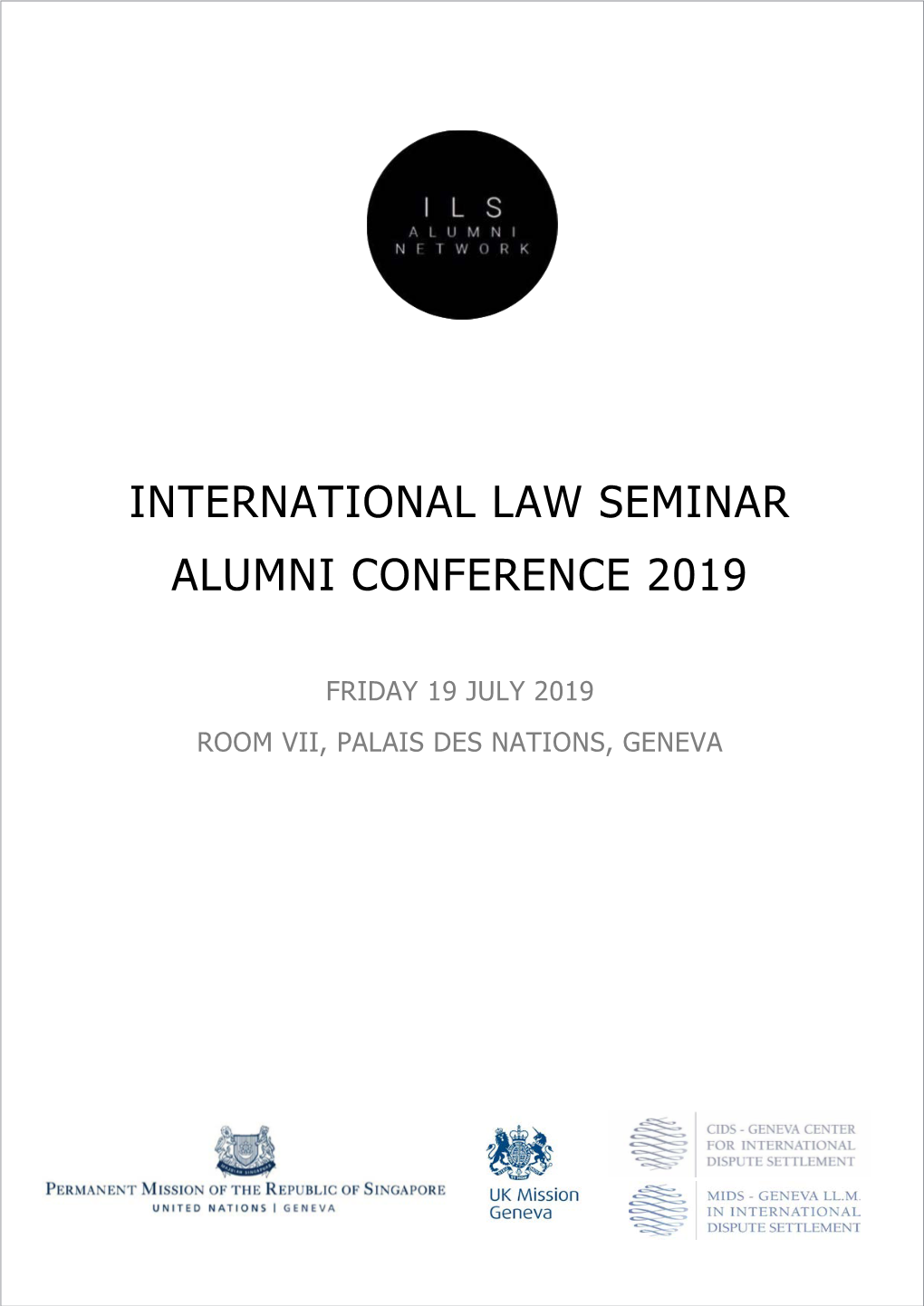 International Law Seminar Alumni Conference 2019